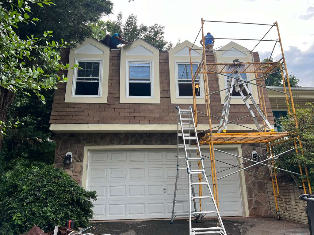 Repainted condominium exterior at Villa Ridge