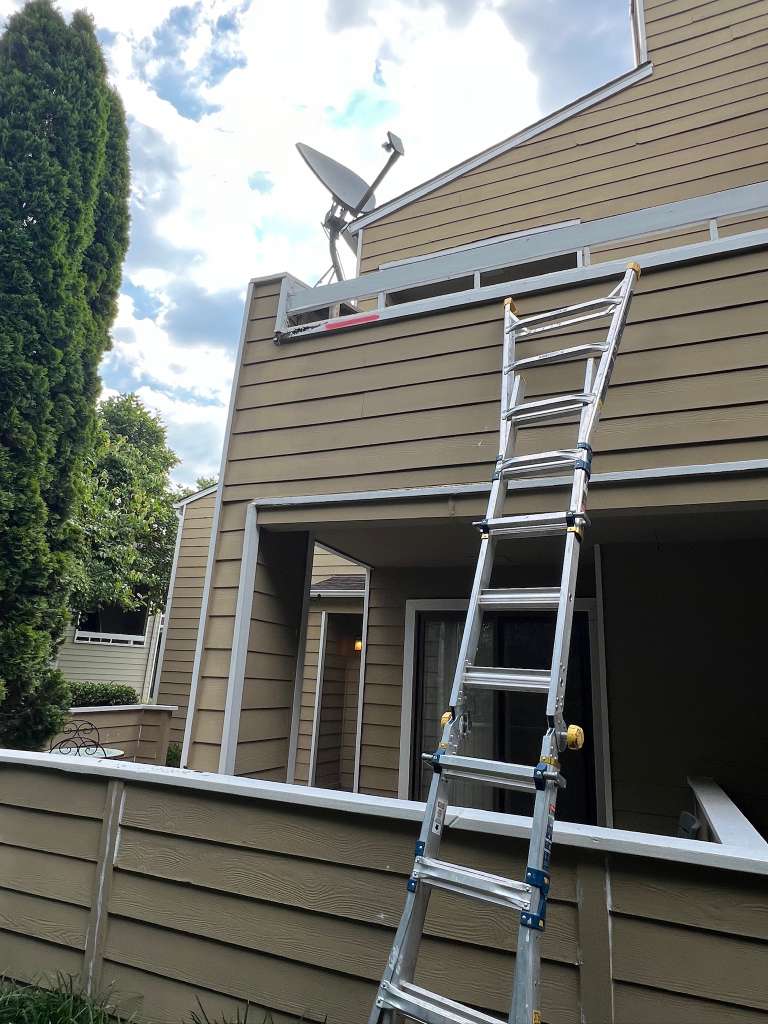 Balcony rebuild detail on an HOA building