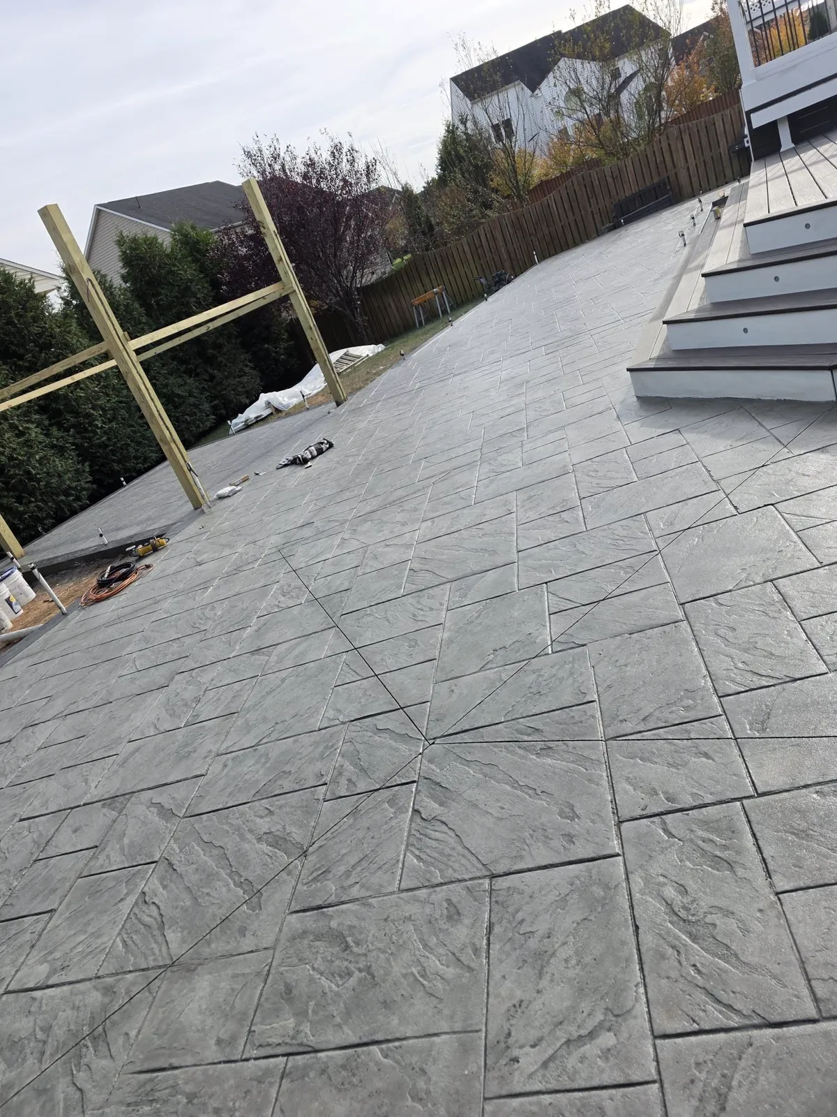 Concrete project by OSSA Contracting Group in Northern Virginia
