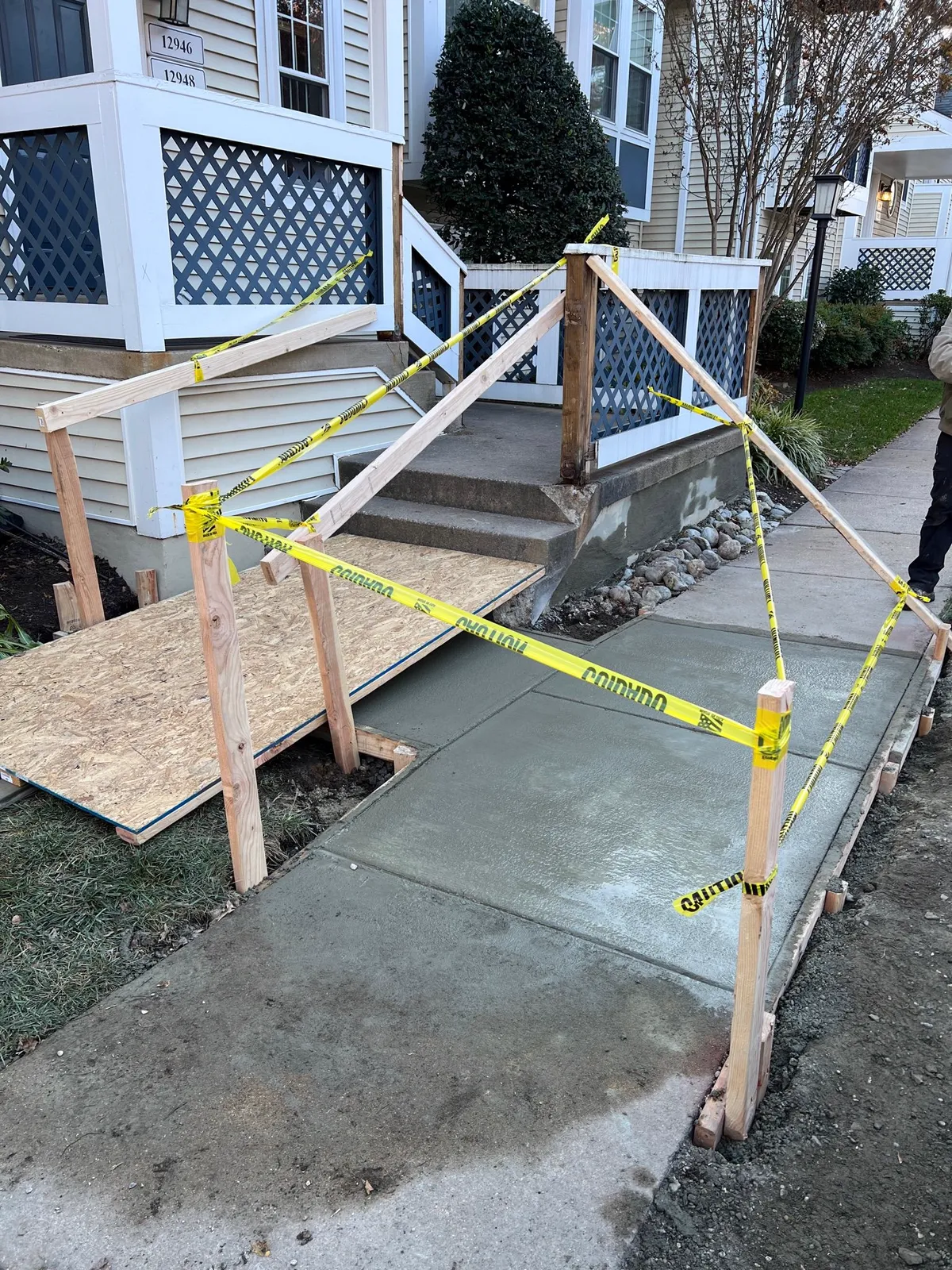 Concrete project by OSSA Contracting Group in Northern Virginia