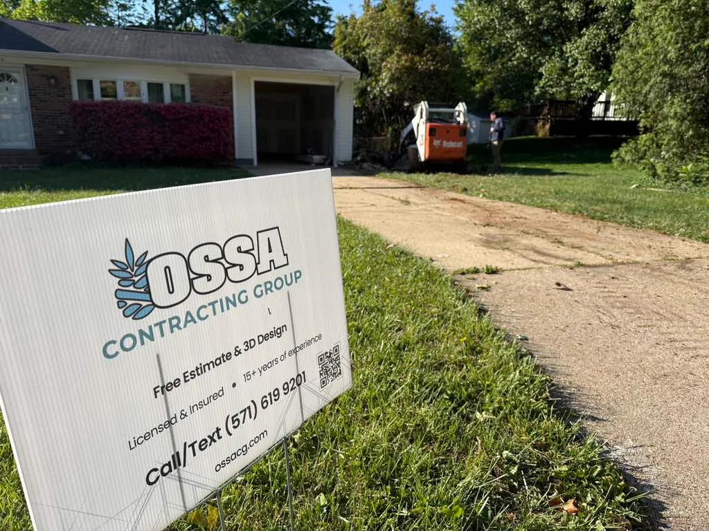 Concrete project by OSSA Contracting Group in Northern Virginia