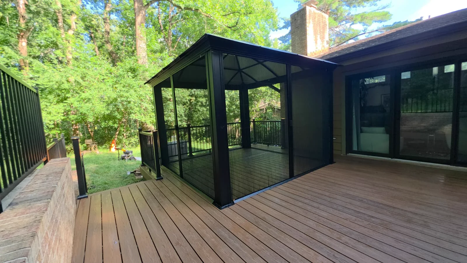 Four-season sunroom addition on a home in Northern Virginia